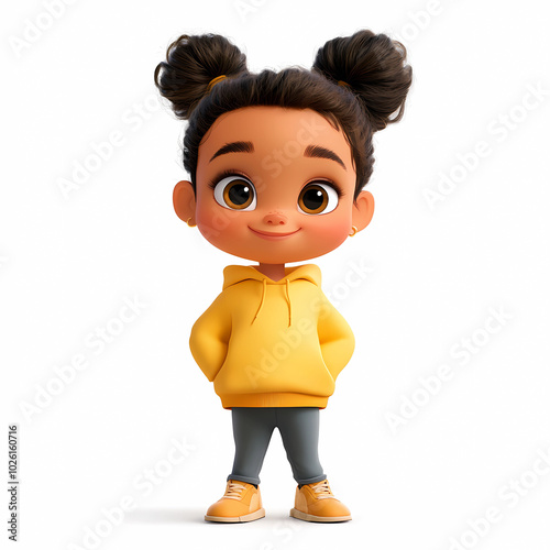 little girl cartoon