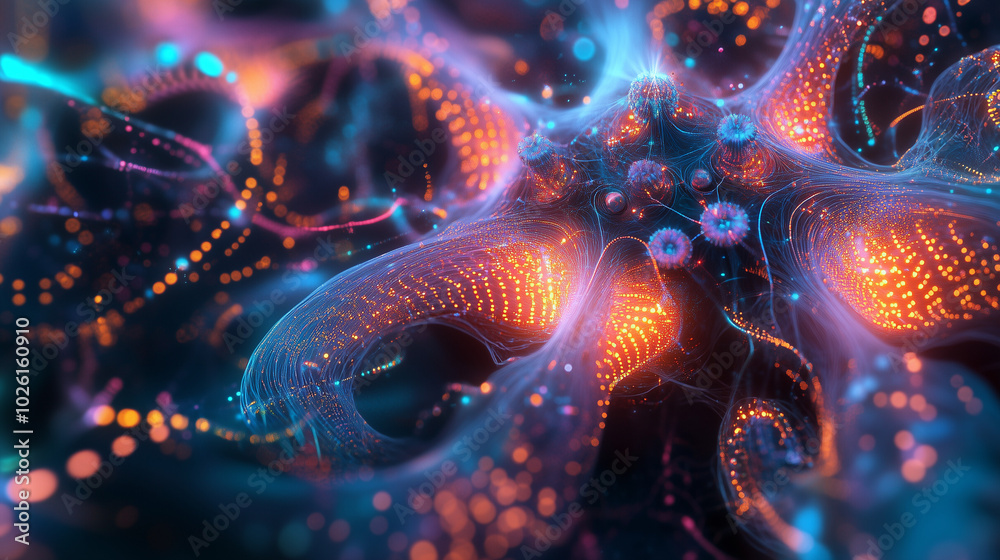 Obraz premium Neural Network Visualization