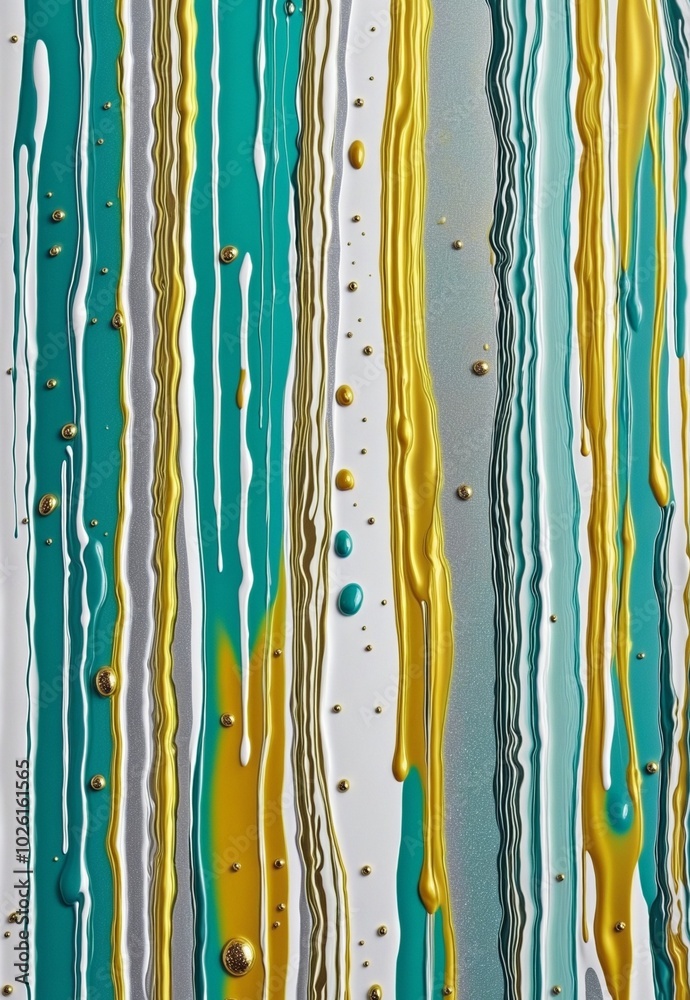 Vibrant Abstract Design with Dripping Shapes and HoneyDew, Cyan, WhiteSmoke, Gold, Goldenrod, silver, and Metallic Gold Vibrant Abstract Design with Dripping Shapes and HoneyDew, Cyan, WhiteSmoke, Gold, Goldenrod, silver, and Metallic Gold