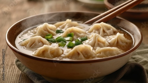 Steaming Dumpling Soup.