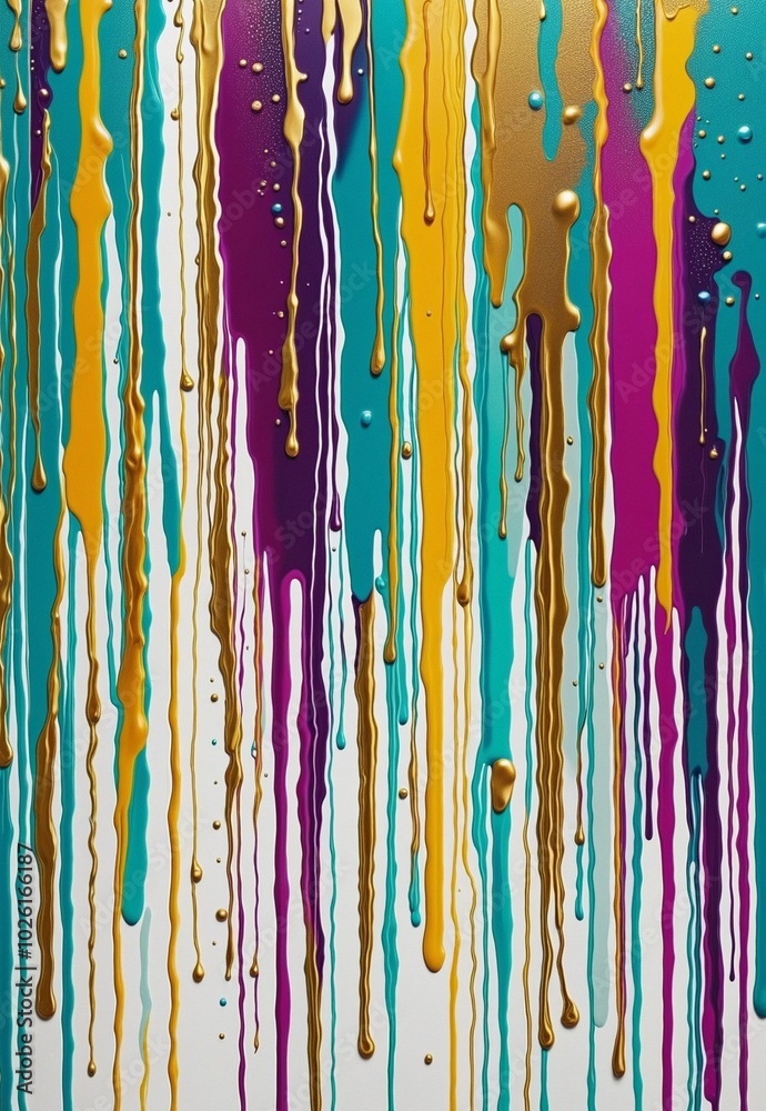 Vibrant Abstract Design with Dripping Shapes and RebeccaPurple, Cyan, Sienna, Gold, and Goldenrod Vibrant Abstract Design with Dripping Shapes and RebeccaPurple, Cyan, Sienna, Gold, and Goldenrod