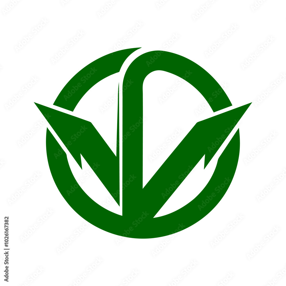 abstract green leaf