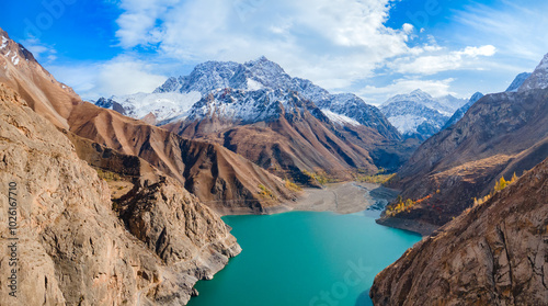 Seven Lakes in Fann mountains in Tajikistan