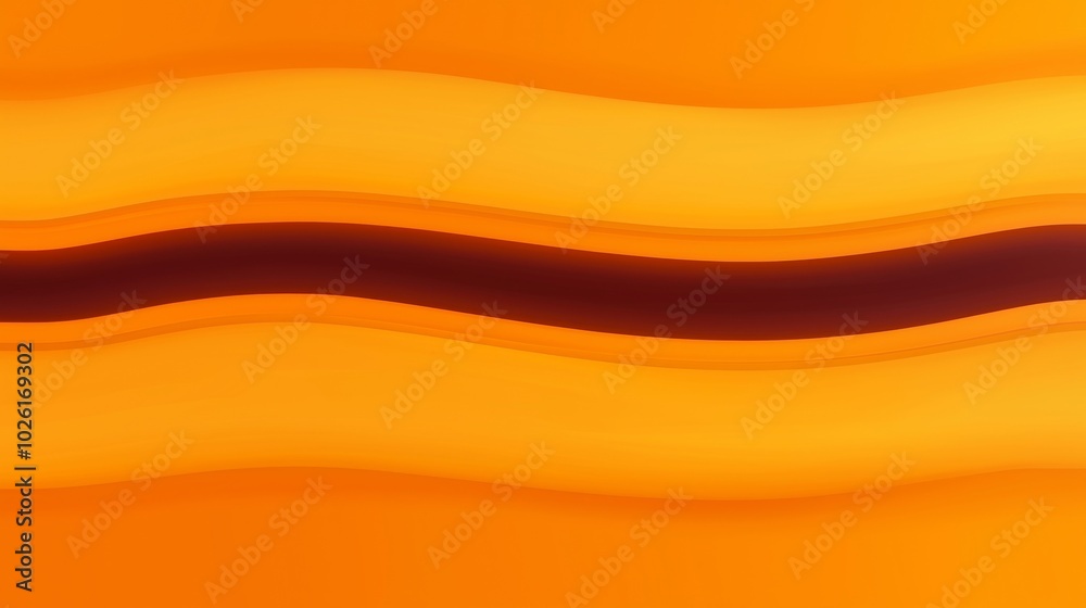 Abstract Representation of Flowing Shapes in Vibrant Orange Hues Abstract Representation of Flowing Shapes in Vibrant Orange Hues