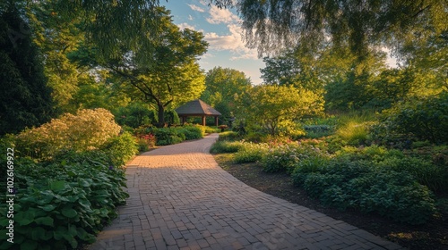 Stunning Capture of Olbrich Botanical Gardens: Nikon D850, Natural Light, National Geographic Style, Wide-Angle Lens Photography.