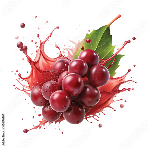 fresh grapes splash png design 