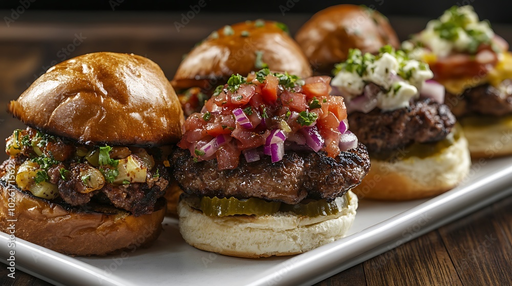 hamburger on a plate hamburger on a plate