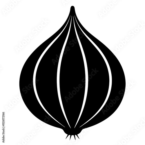 onion isolated on white