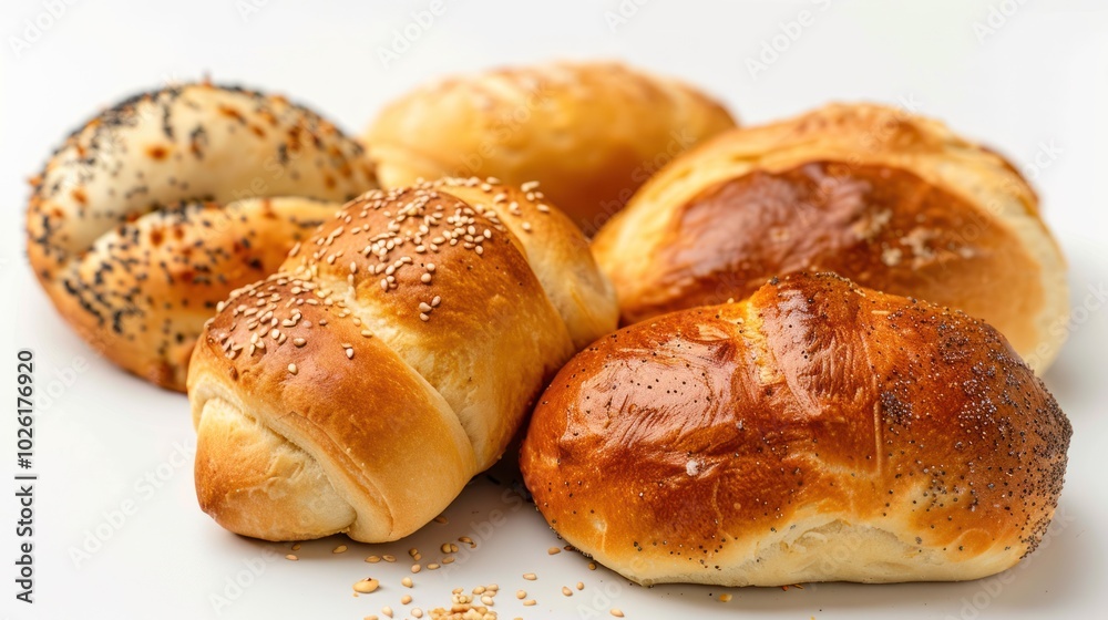 photograph of bread bun pastry. Challah hallah berches, Cornbread, Scone biscuit, on white background. telephoto lens summer daylight cool color photograph of bread bun pastry. Challah hallah berches, Cornbread, Scone biscuit, on white background. telephoto lens summer daylight cool color