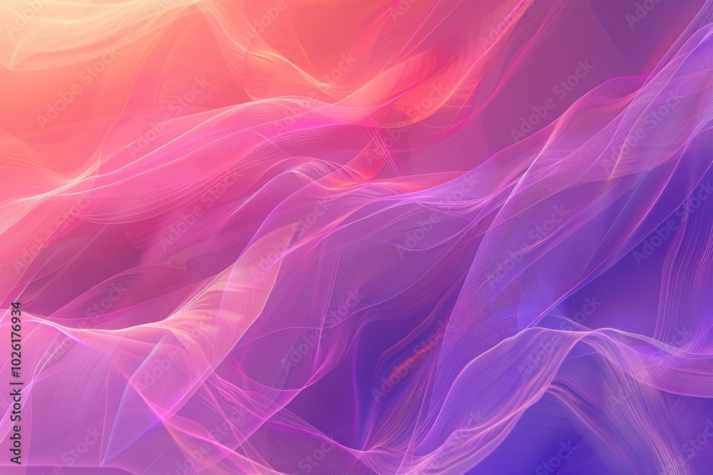 Abstract Background with Flowing Pink and Purple Lines Abstract Background with Flowing Pink and Purple Lines