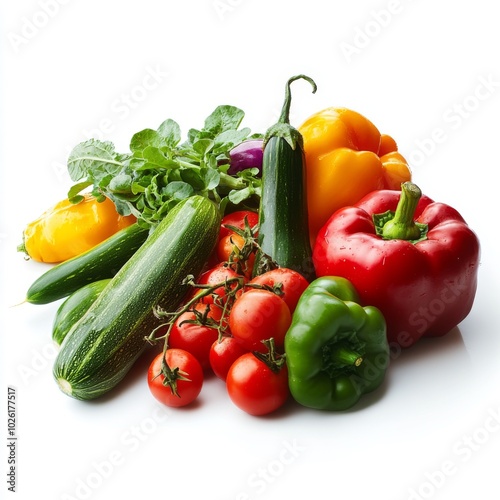 a macro view of garden vegetables