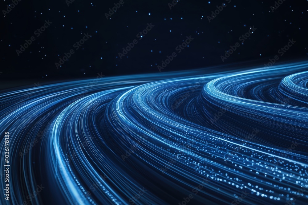 Dynamic Blue Movement in Modern Design Dynamic Blue Movement in Modern Design