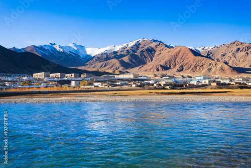 Murghab is the highest town in Tajikistan photo