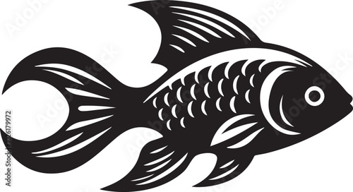 Fish or seafood flat icon