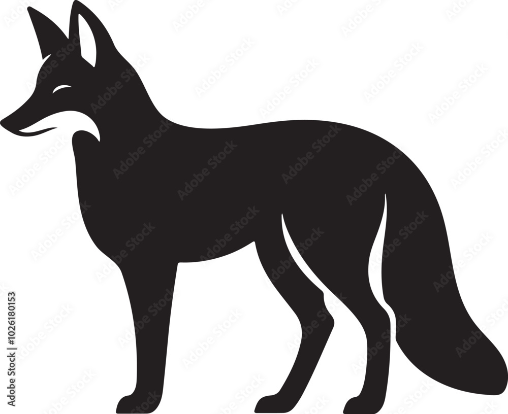 Obraz premium fox vector illustration