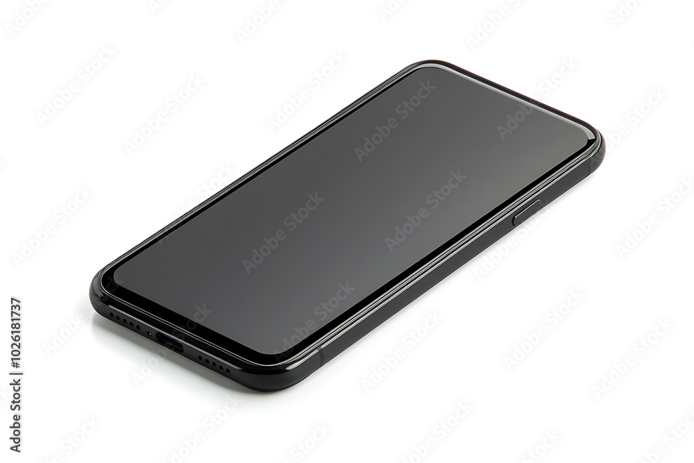 black mobile phone isolated on a transparent background black mobile phone isolated on a transparent background