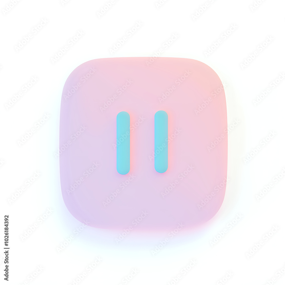 A pause button icon featuring simple line art against a white background, perfect for media applications and user interfaces. A pause button icon featuring simple line art against a white background, perfect for media applications and user interfaces.