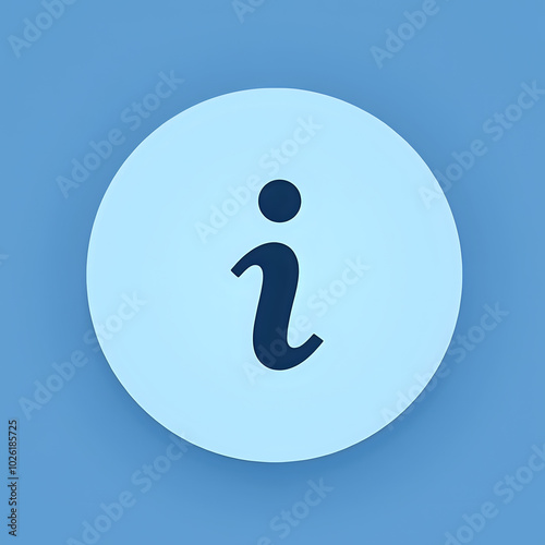 Design an information icon featuring a lowercase "i" inside a circle, with the circle having a thin border, perfect for user interfaces and informational graphics.