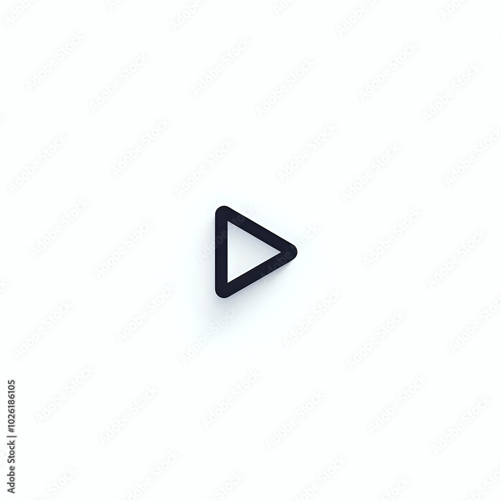 A play button icon featuring simple line art against a white background, perfect for media applications and user interfaces. A play button icon featuring simple line art against a white background, perfect for media applications and user interfaces.