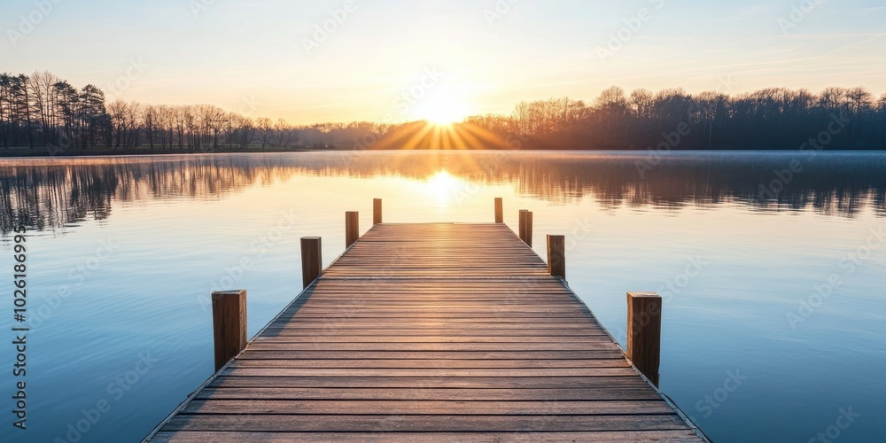 Fototapeta premium Sunrise Pier.