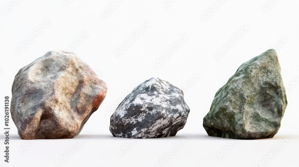 Textured Decorative Stones for Design Projects