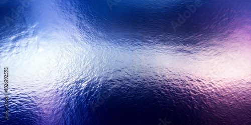 Shimmering abstract surface reflecting deep blue and purple hues