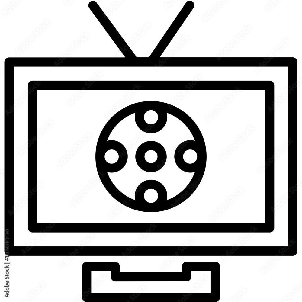 Football Match vector icon in outline style Football Match vector icon in outline style