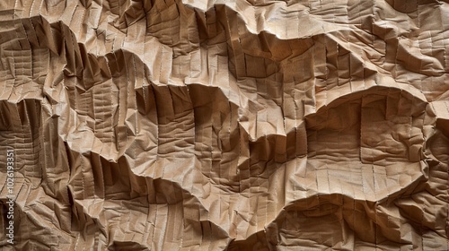 Natural textures of layered rock formations capturing the interplay of light and shadow in an outdoor setting photo