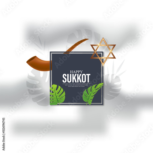 Happy Sukkot Festival Poster Banner