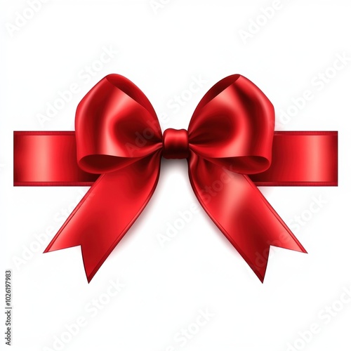 Red Satin Bow.