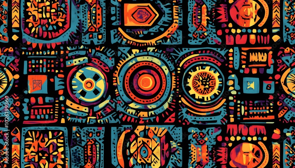 Ethnic handmade ornament, seamless pattern Ethnic handmade ornament, seamless pattern