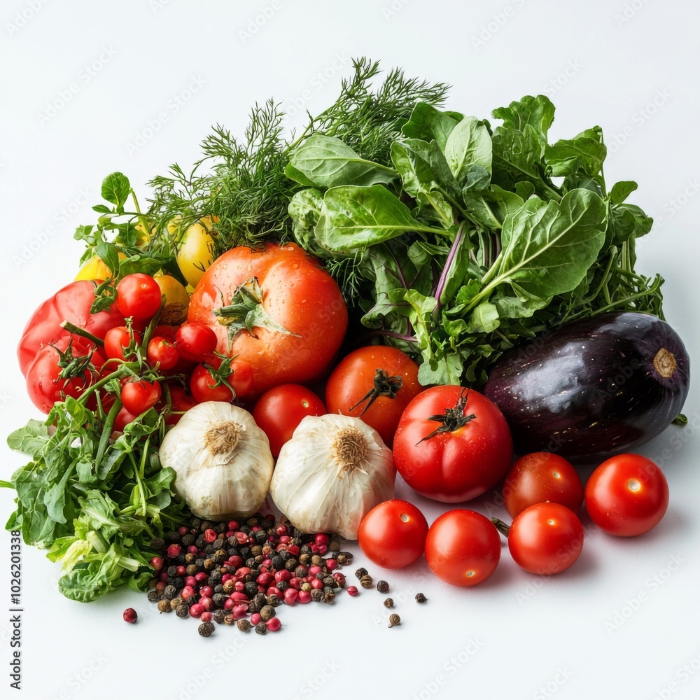 Freshly plucked vegetables from an organic farm Freshly plucked vegetables from an organic farm