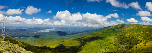 Fotografia Beautiful mountain landscape of Karkonosze in summer