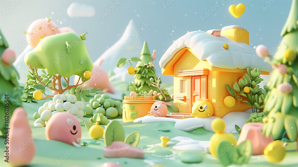 Obraz premium cartoon 3d wallpaper