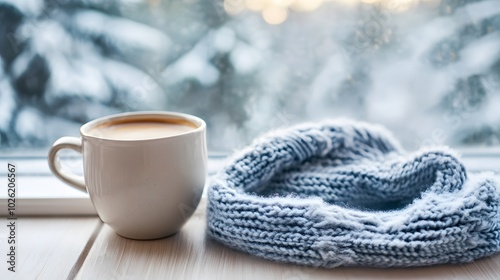 Wallpaper Mural 窓辺に置かれたコーヒー Torontodigital.ca