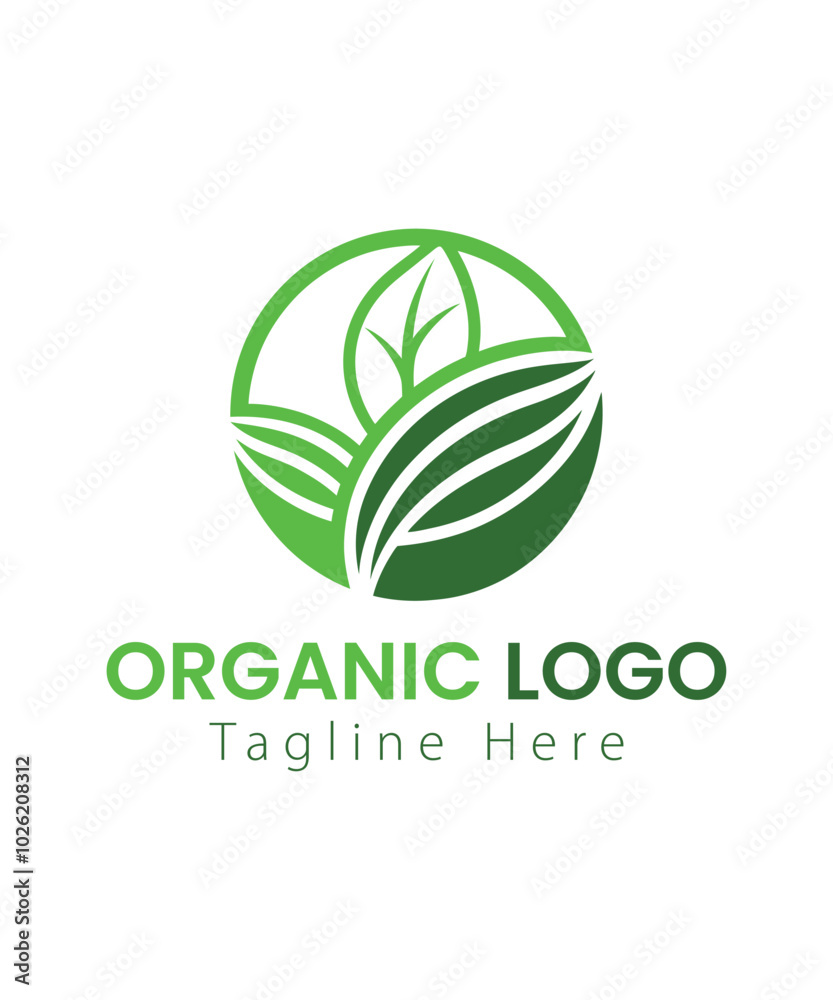 Natural And Organic Product Vector Logo Natural And Organic Product Vector Logo