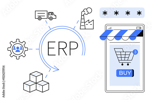 ERP integration with supply chain, factory, inventory, and online store. Ideal for e-commerce efficiency, inventory tracking, manufacturing processes, logistics coordination, and business automation
