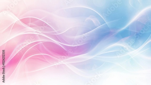 minimalist abstract background with soft wavy lines