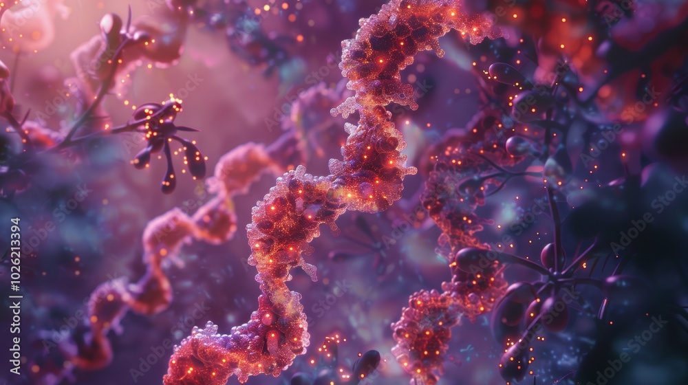 Visual Representation of Advanced Gene Editing Technology Visual Representation of Advanced Gene Editing Technology