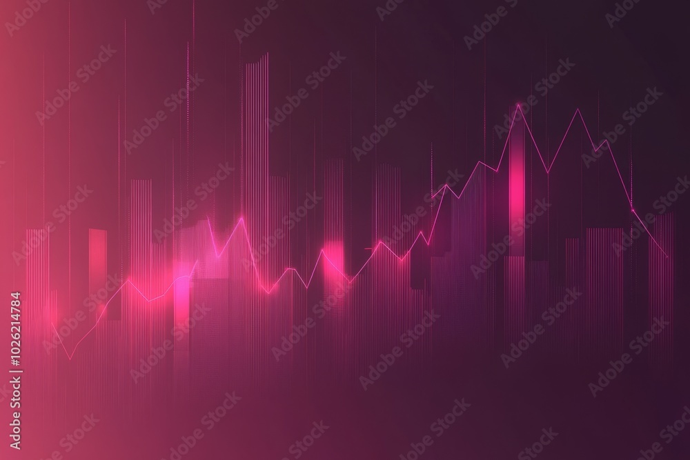 Fototapeta premium Abstract Financial Data Visualization