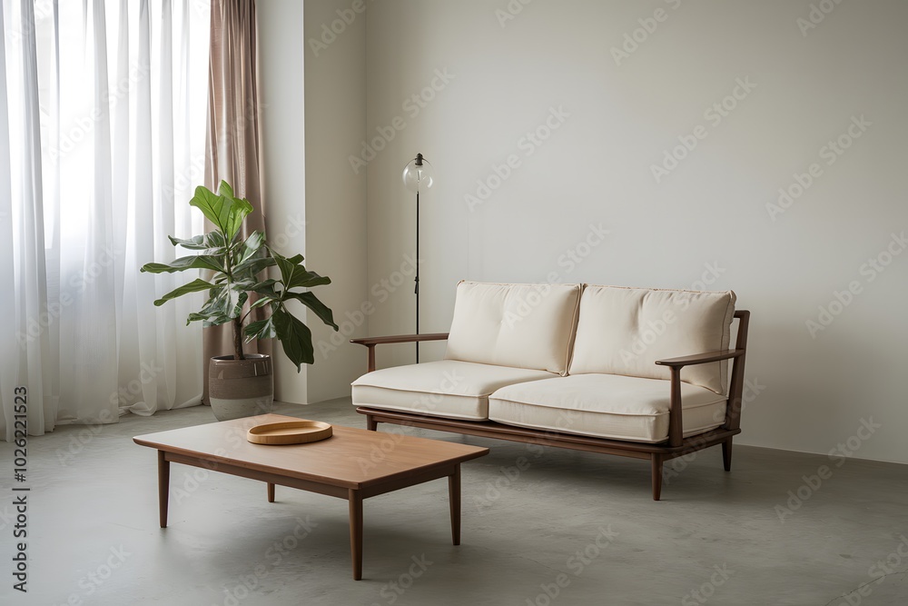 Minimalist interior design of modern living room Minimalist interior design of modern living room