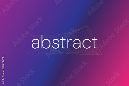 Abstract Gradient Background with Wireframe blended