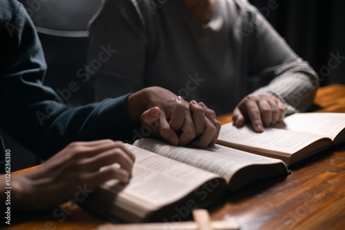 In moment of meditation, the congregation began praying and praising, seeking the grace and forgiveness of the Holy Spirit, as they embraced the spirit of fellowship and the teachings of the gospel.