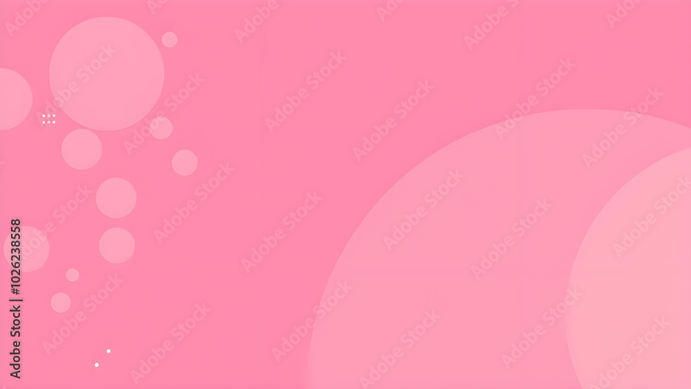 Gradient pink background with floating circular elements, Generative AI Gradient pink background with floating circular elements, Generative AI