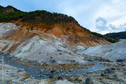 北海道　登別温泉　地獄谷の風景 photo