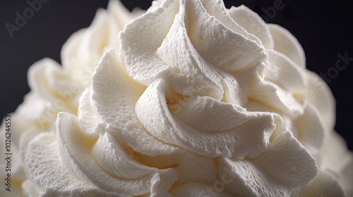 Whipped Cream Texture Soft, Billowy, and White