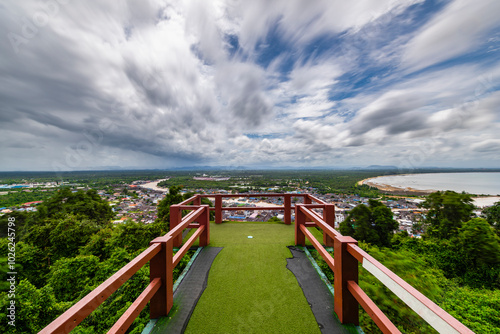 Khao Matree and Chumphon River Mouth Viewpoint, Thailand. photo