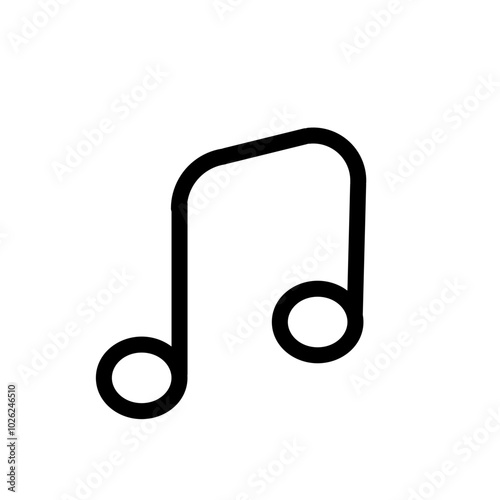 Music notes icon . Music notes symbol