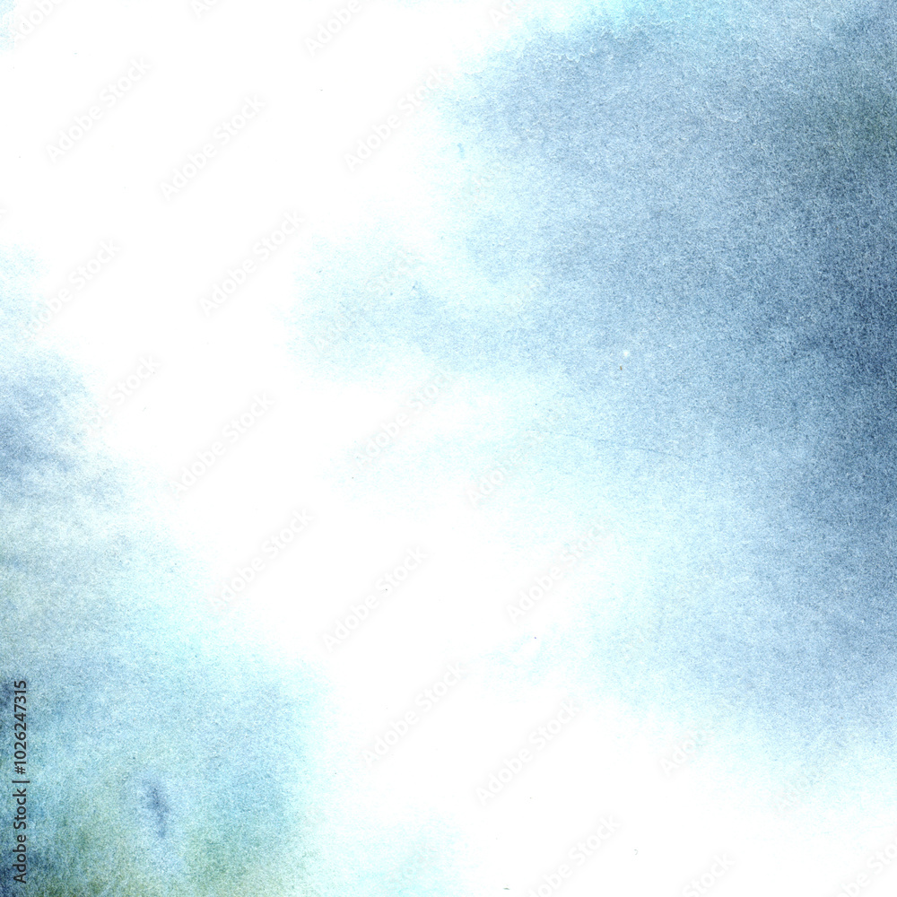 Watercolor illustration, of a blue sky. Hand drawn. Suitable for backgrounds and textiles. Watercolor illustration, of a blue sky. Hand drawn. Suitable for backgrounds and textiles.