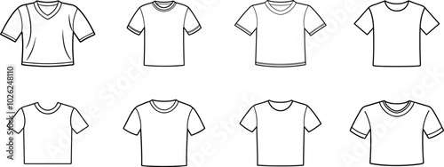 Six Different T-Shirt Neckline Styles